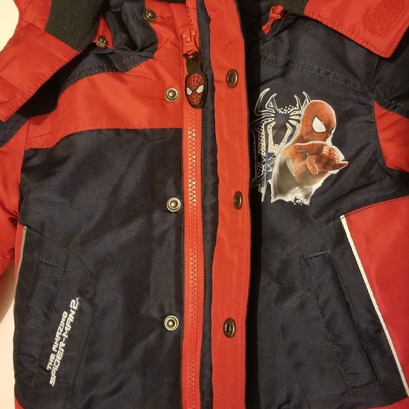 MSRP $75 Marvel Spiderman Boy's Tonal Print Jacket
